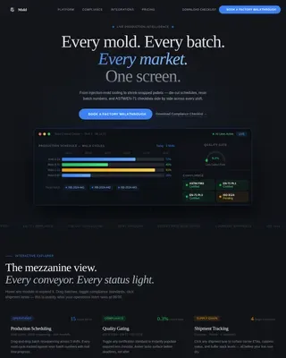 End-to-End Toy Manufacturing Management Landing Page Template
