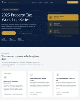 Revenue & Tax Authority Appointment Booking Website Template