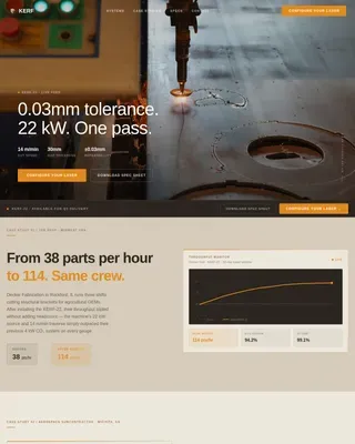 Advanced Manufacturing Processes Careers & Recruitment Website Template
