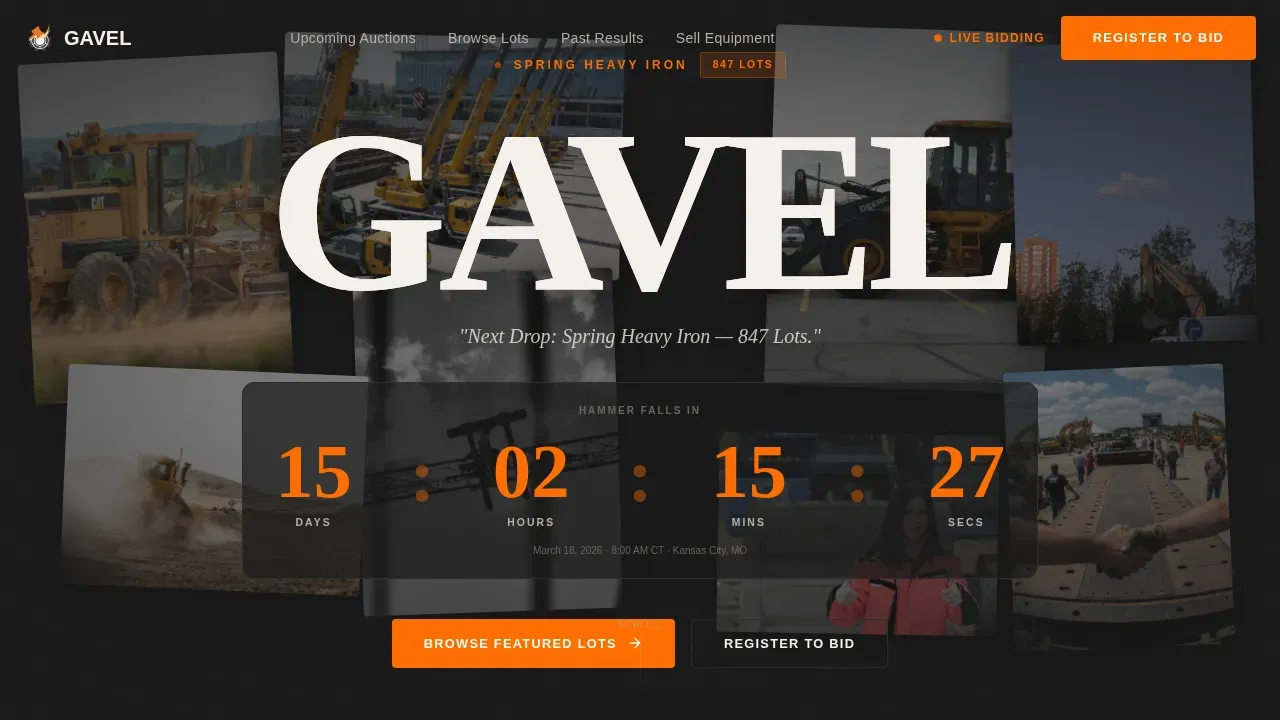 Auction Platforms & Types Pre-Launch & Coming Soon Website Template
