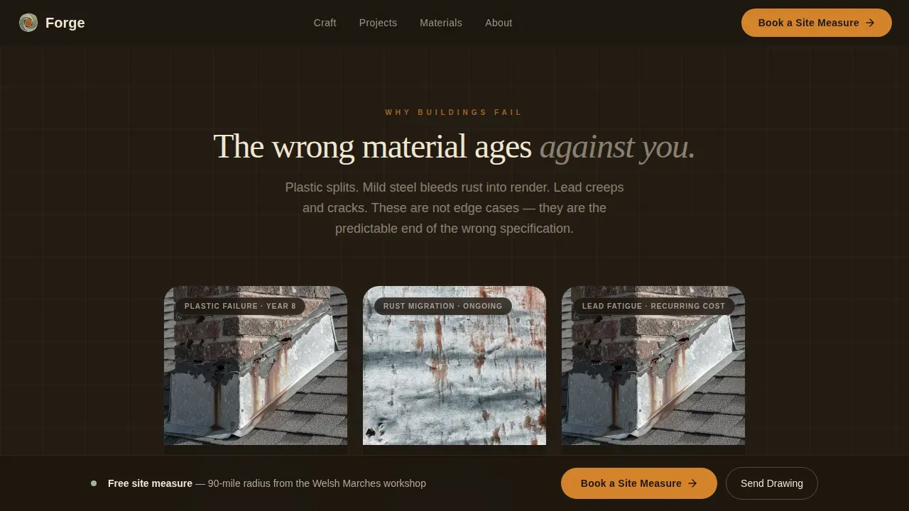 Zinc Products Appointment Booking Website Template