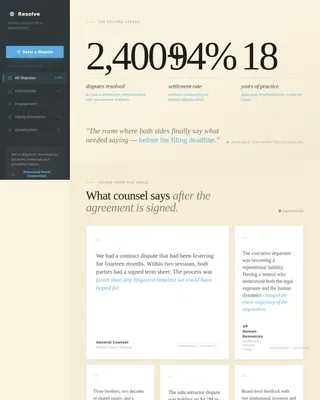 Trusted Mediation Booking Landing Page Template