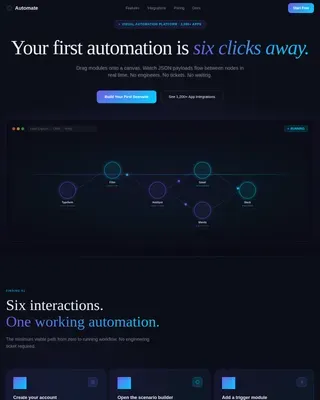 Intelligent Automation Platform | Free Website Template | Rocket