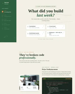 Immersive Bootcamp Landing Page Template