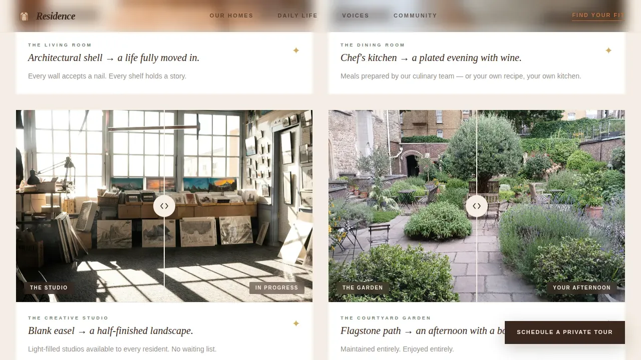 Premier Senior Community Landing Page Template