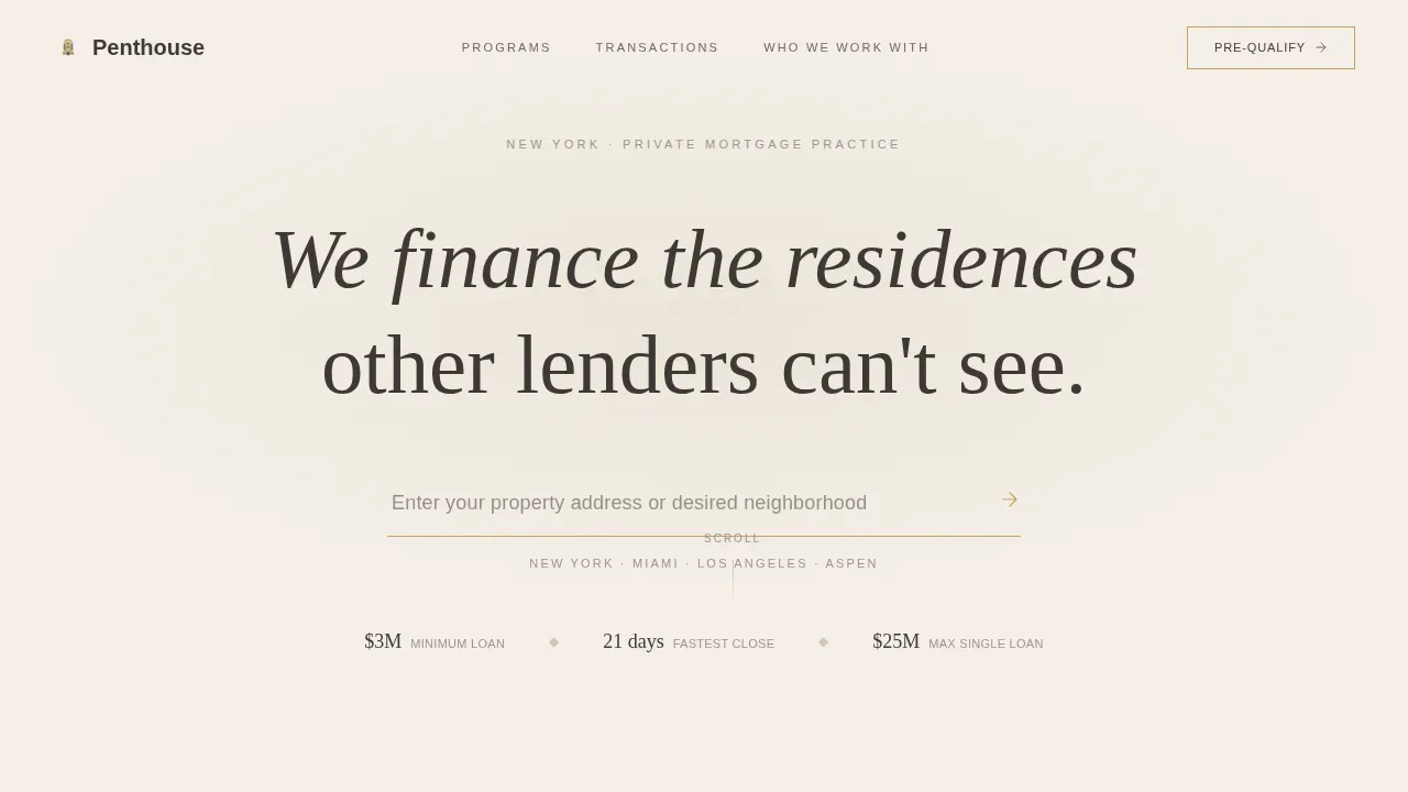 Atelier Premium Mortgage Landing Page Template