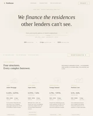Atelier Premium Mortgage Landing Page Template