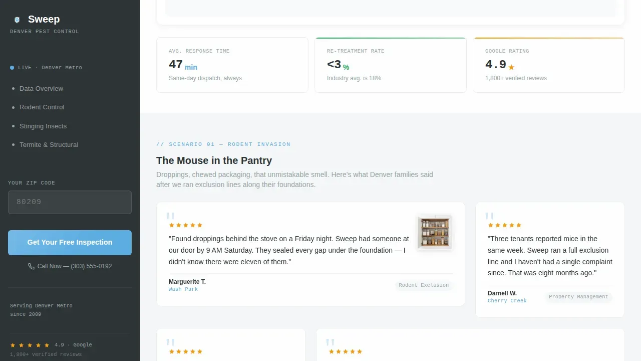 Premium Control Service | Free Website Template | Rocket