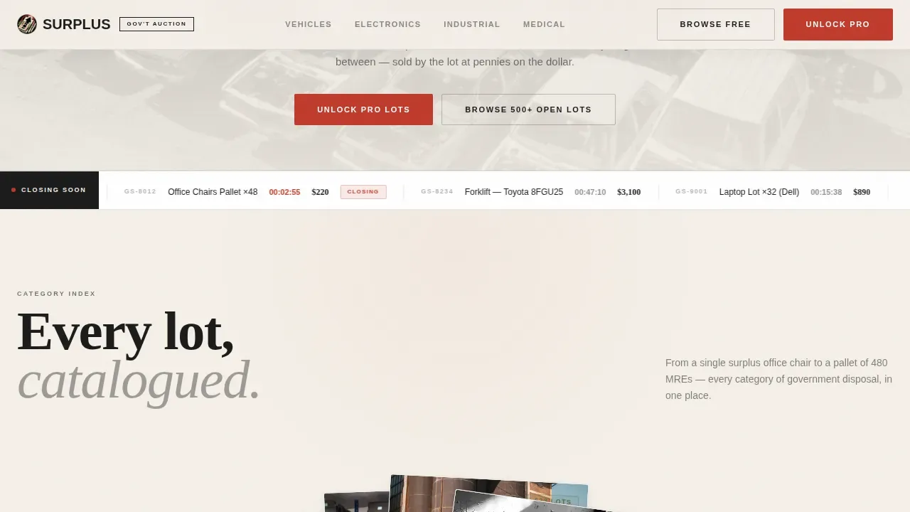 Auction Platforms & Types Pre-Launch & Coming Soon Website Template