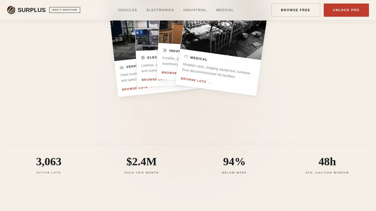 Auction Platforms & Types Pre-Launch & Coming Soon Website Template