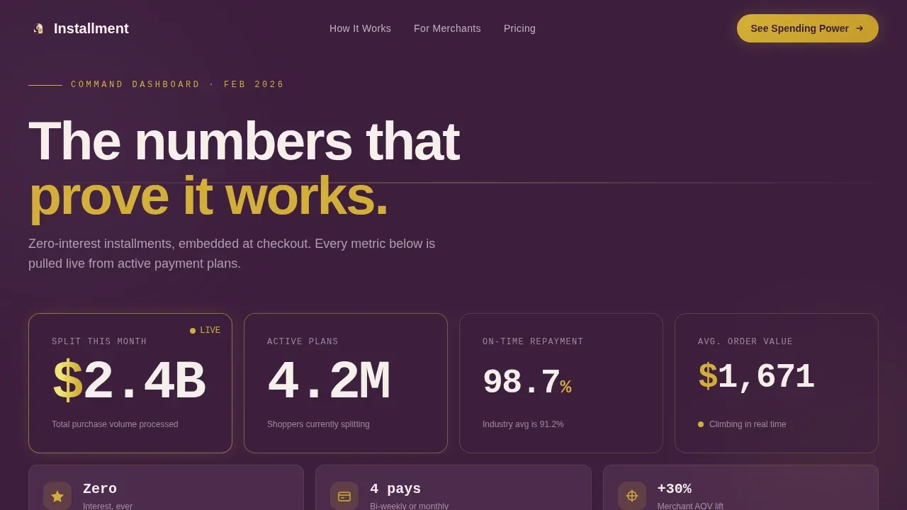BNPL Finance Landing Page Template | Data Command