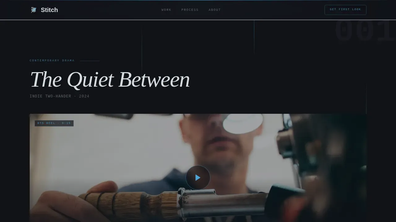 Expert Costume Design Portfolio Landing Page Template