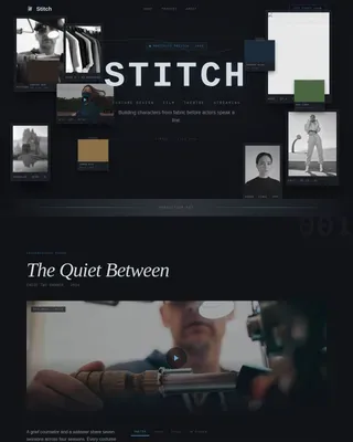 Expert Costume Design Portfolio Landing Page Template