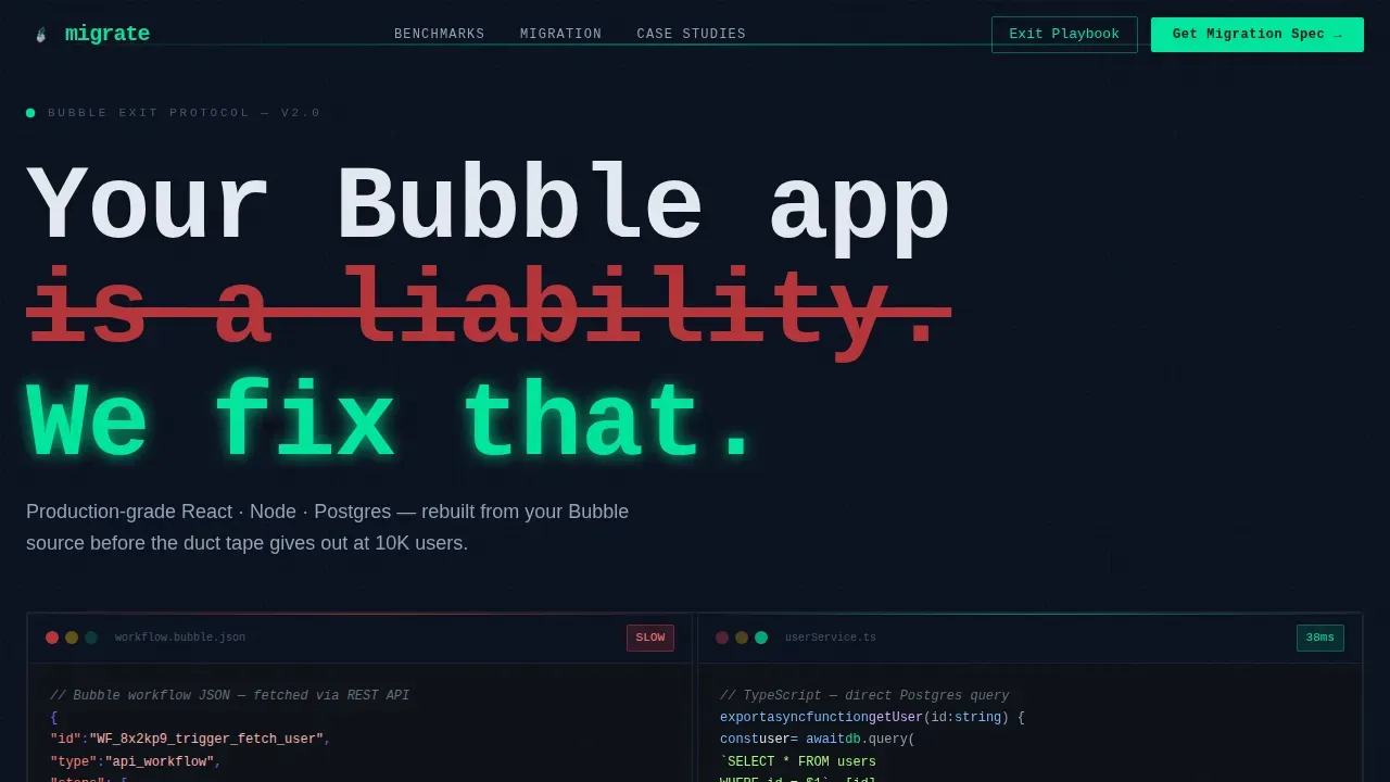 Seamless Bubble Platform | Free Website Template | Rocket