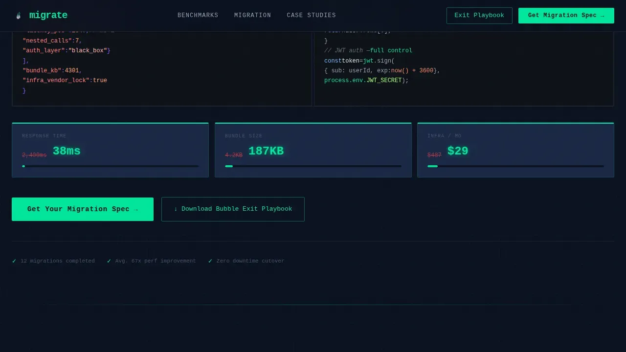 Seamless Bubble Platform | Free Website Template | Rocket