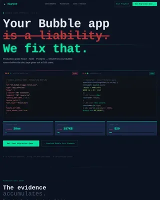 Seamless Bubble Platform | Free Website Template | Rocket