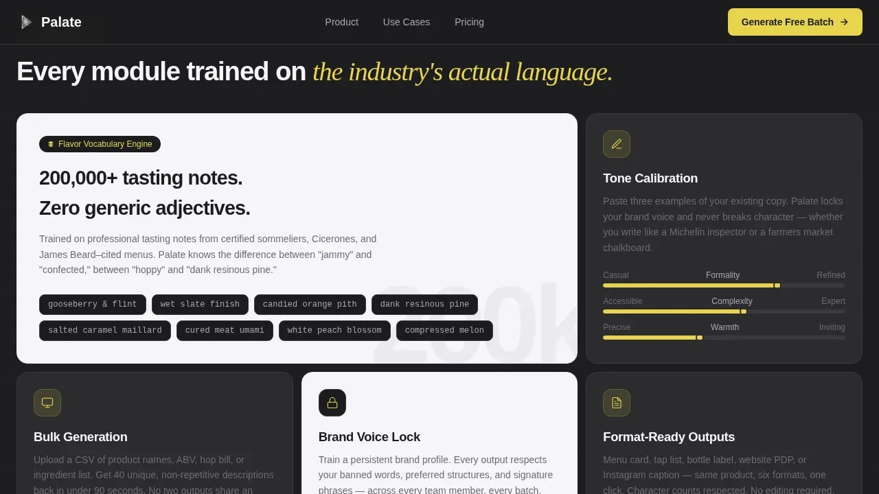 AI-Powered Culinary Content Landing Page Template