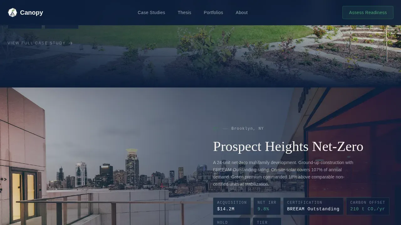 Strategic Green Capital Advisory Landing Page Template