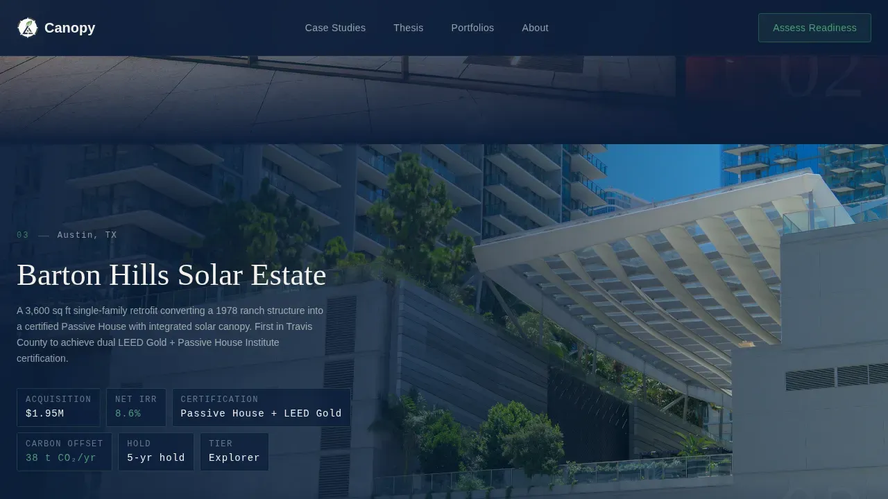 Strategic Green Capital Advisory Landing Page Template