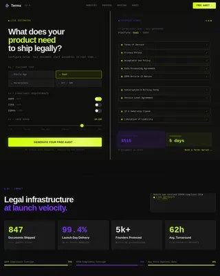 Tech & App Compliance Law Firm Website Template