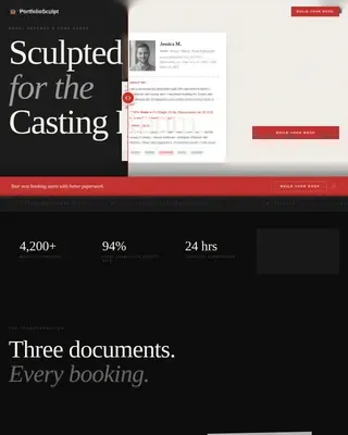 Editorial Modeling Portfolio Landing Page Template