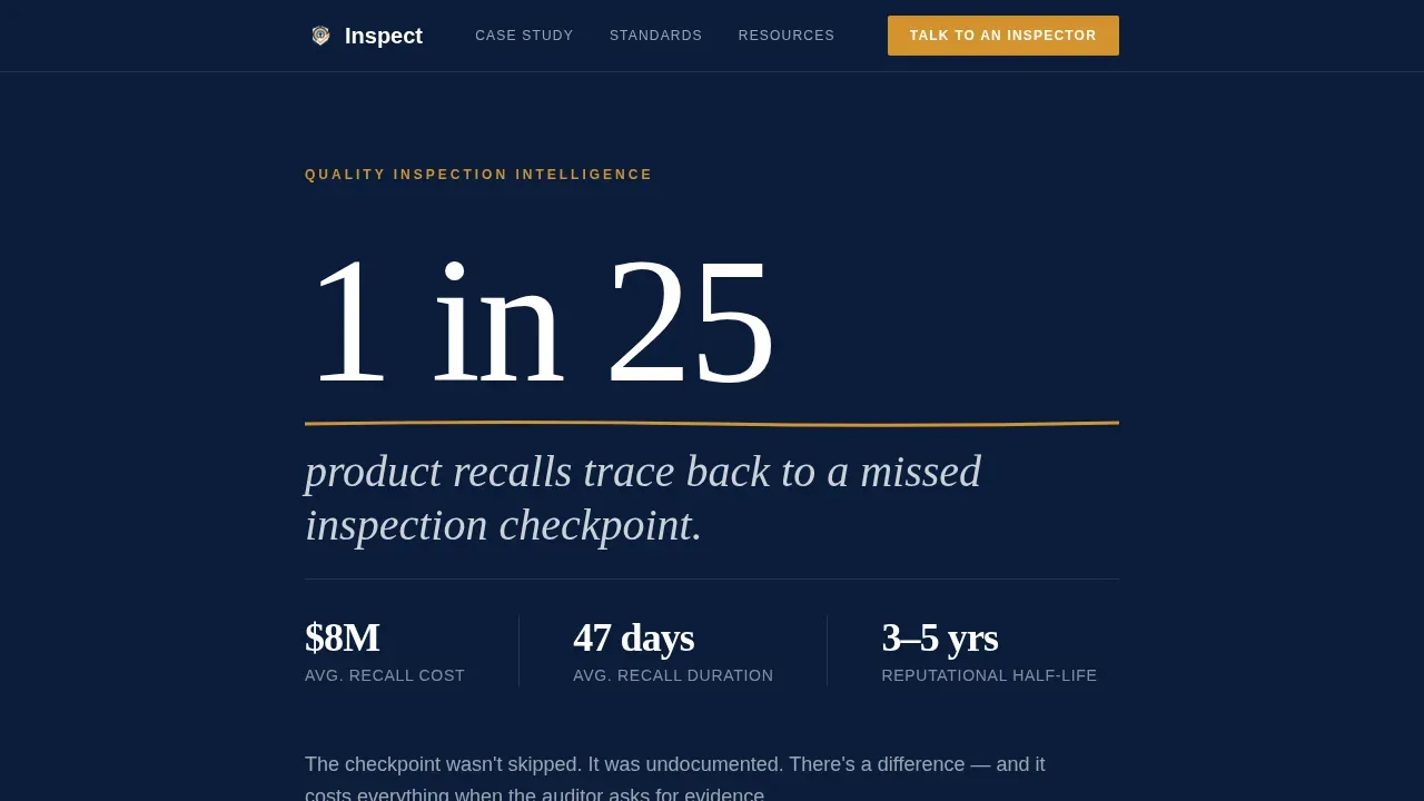 Compliance Auditor Booking Landing Page Template