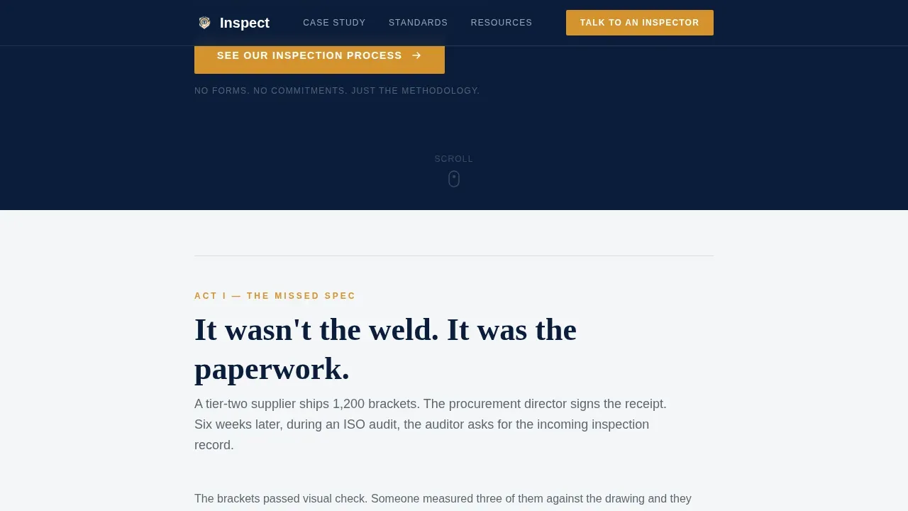 Compliance Auditor Booking Landing Page Template