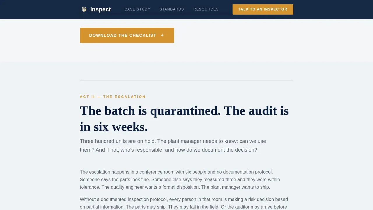 Compliance Auditor Booking Landing Page Template