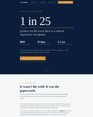 Compliance Auditor Booking Landing Page Template