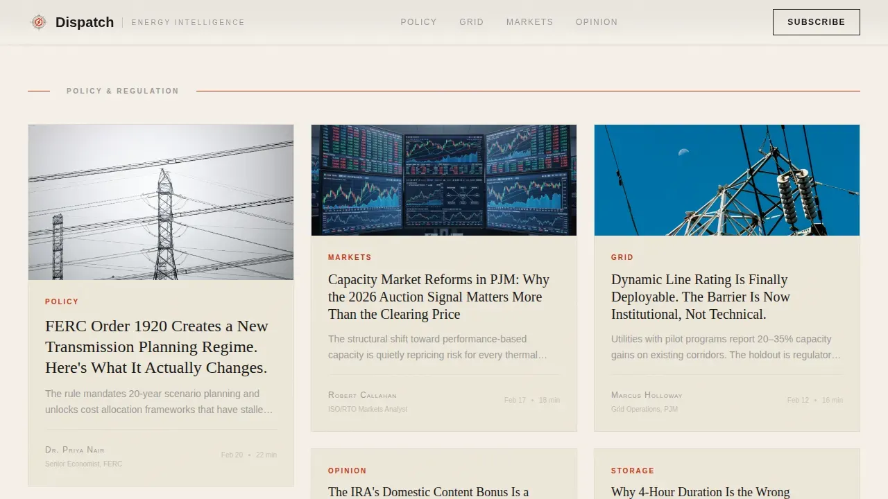 Premium Renewable Platform Landing Page Template