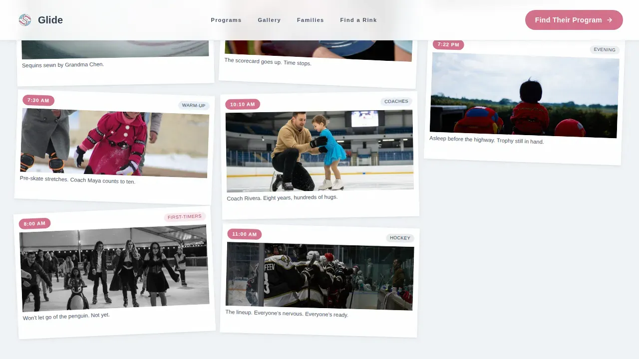 Community Youth Skating Landing Page Template