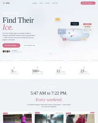 Community Youth Skating Landing Page Template