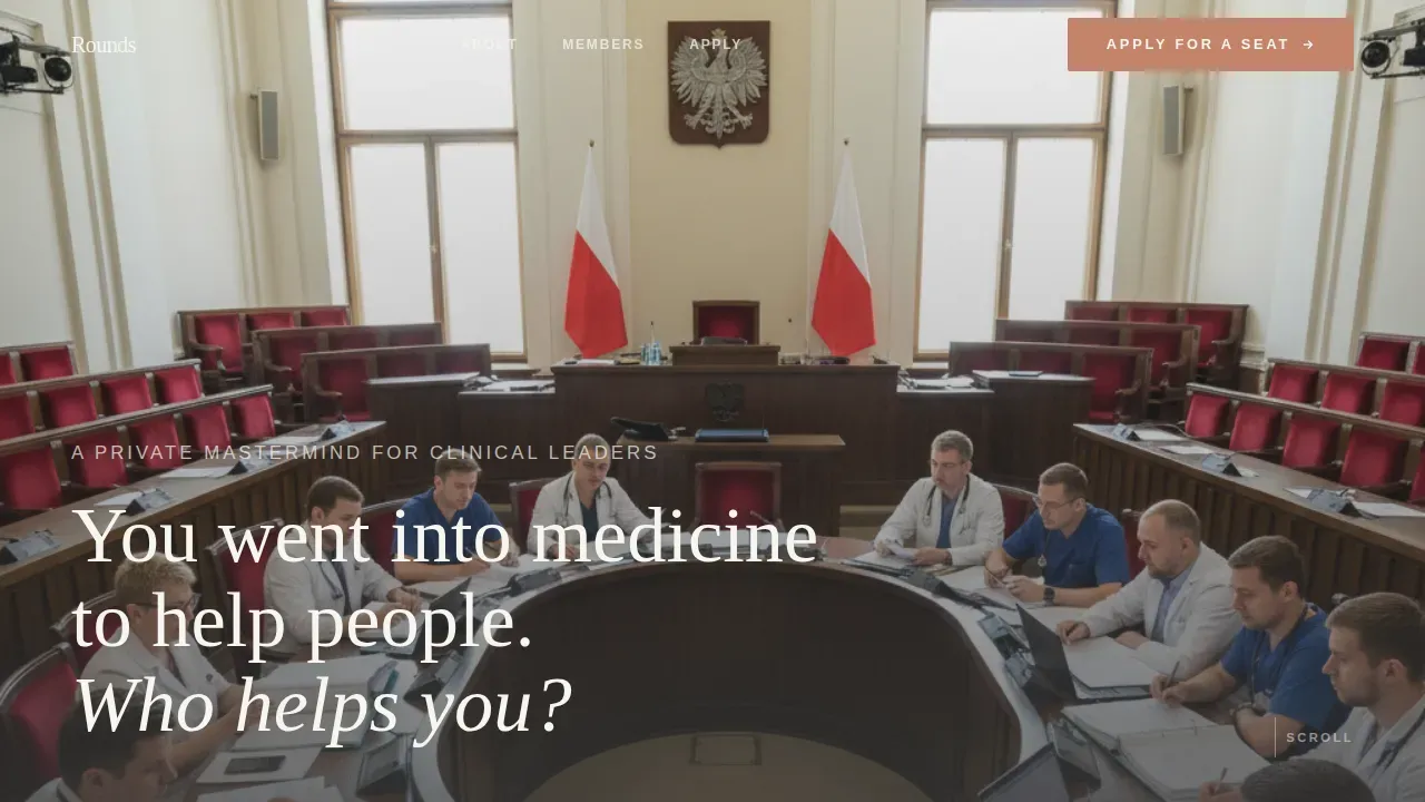 Exclusive Clinician Network Landing Page Template