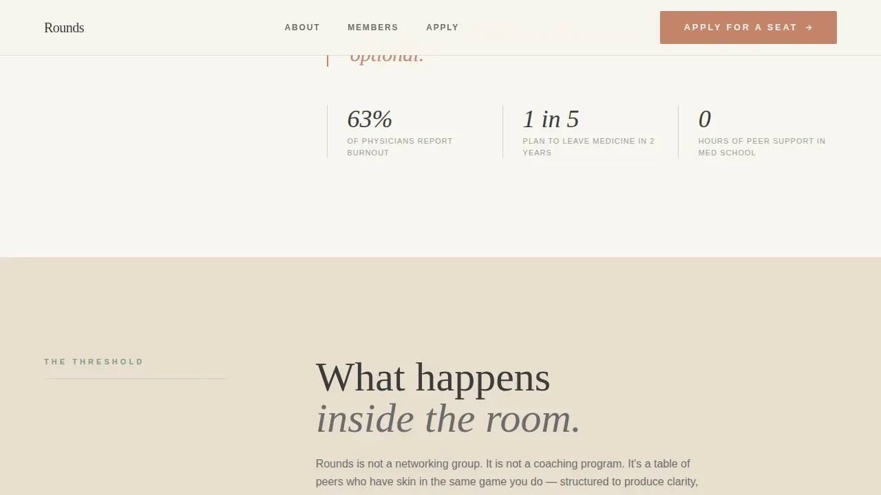 Exclusive Clinician Network Landing Page Template