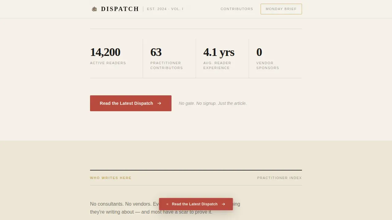 Authority Logistics Insights Landing Page Template