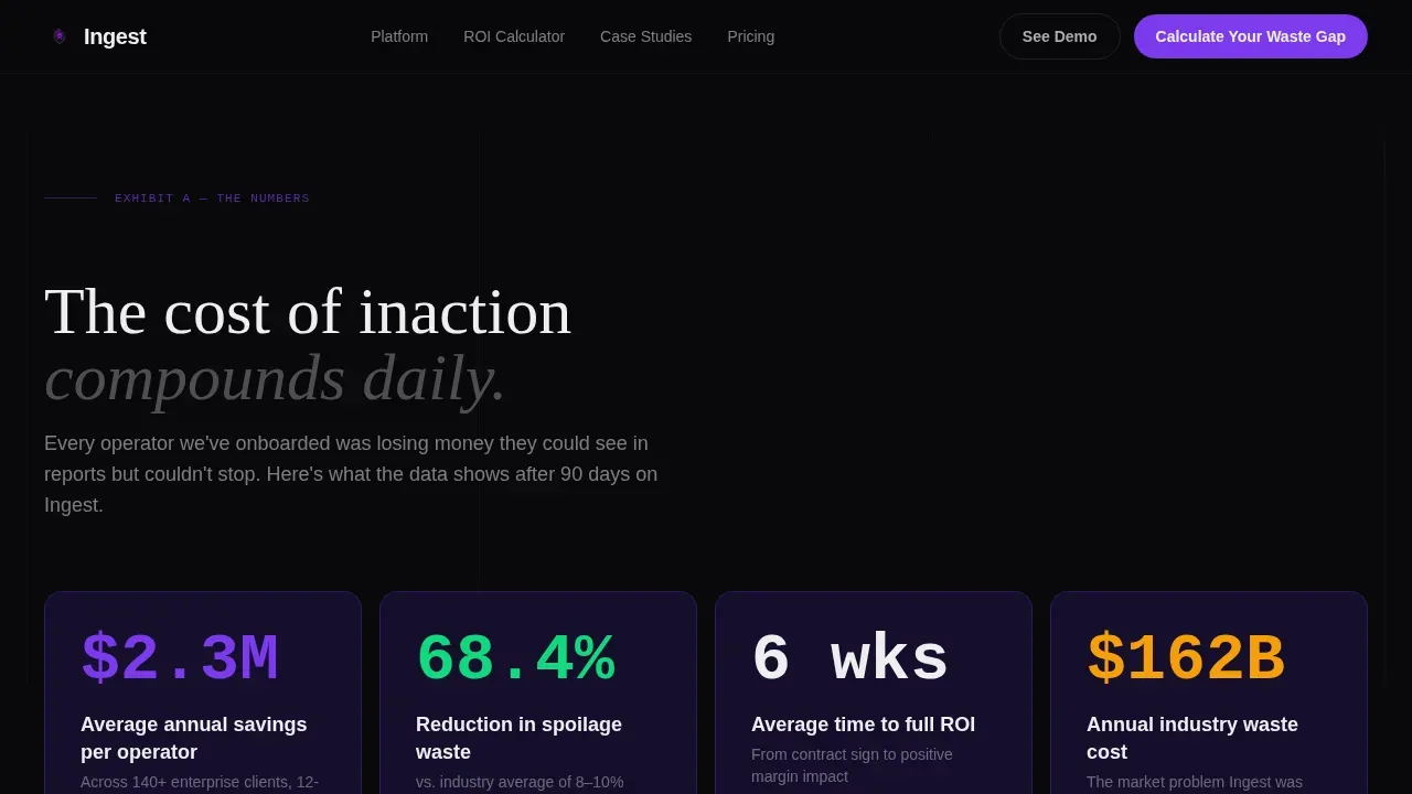 Intelligent Logistics Command Landing Page Template