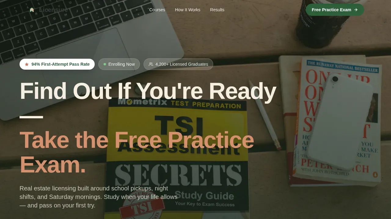 Family-Focused Realty Academy Landing Page Template