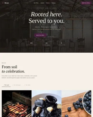 Haute Craft Scottish Catering Landing Page Template