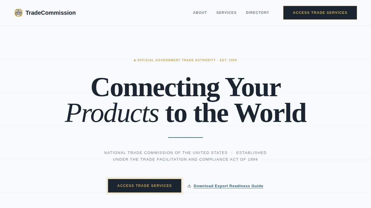 Embassy & Consulate Professional Website Template