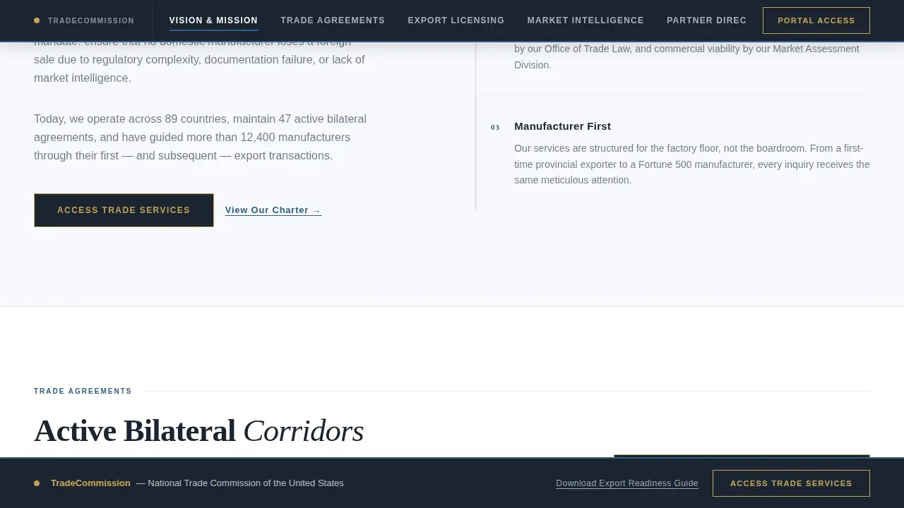 Embassy & Consulate Professional Website Template