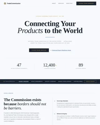 Embassy & Consulate Professional Website Template