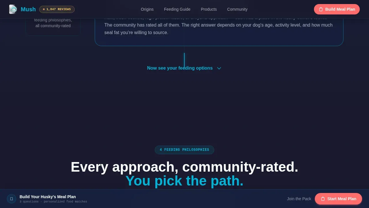 Arctic Nutrition Community Landing Page Template