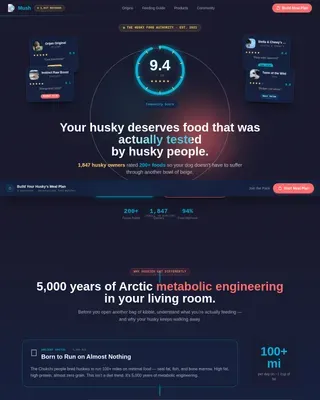 Arctic Nutrition Community Landing Page Template