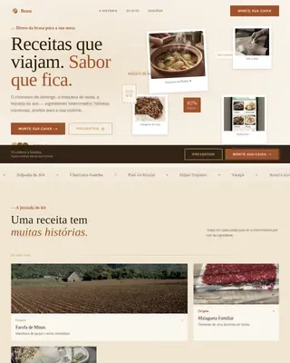 Premium Brazilian Meal Kit | Free Website Template | Rocket
