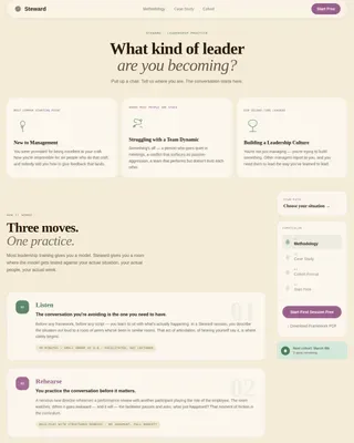 Cohort Leadership Training Landing Page Template