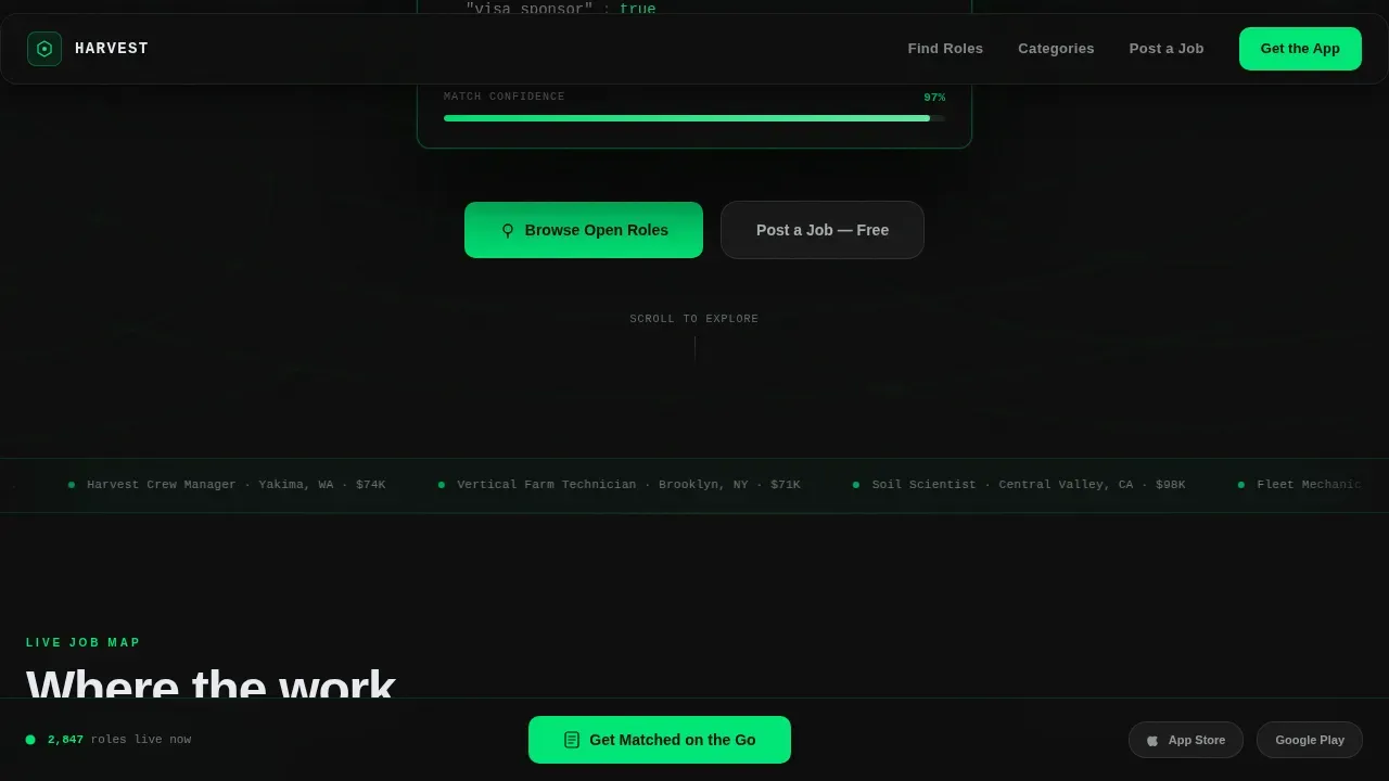 Precision Agtech Job Board Landing Page Template