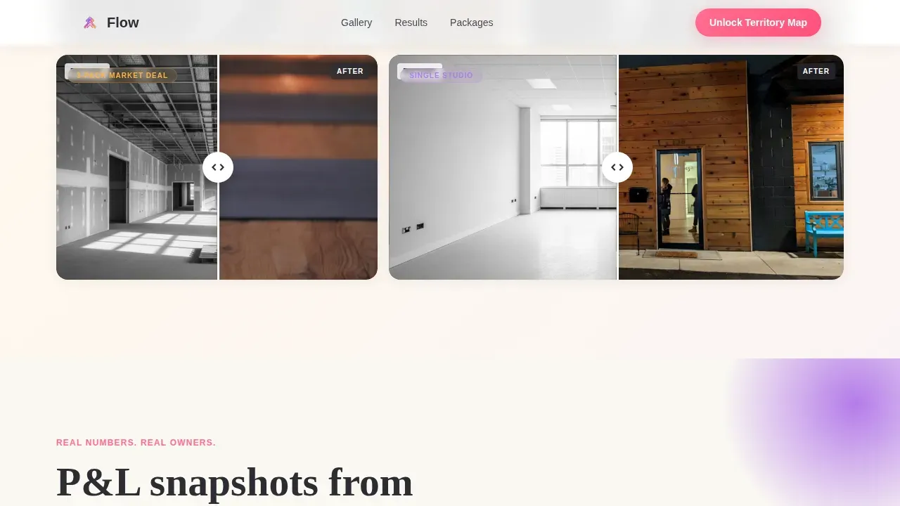 Yoga Studio Franchise Landing Page Template