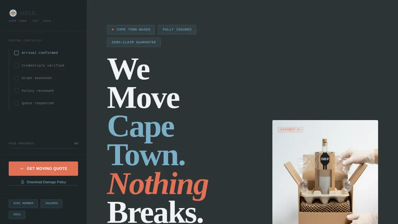 Professional Moving Authority | Free Website Template | Rocket