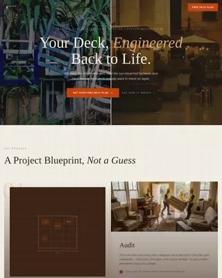 Patio & Deck Declutter Landing Page Template