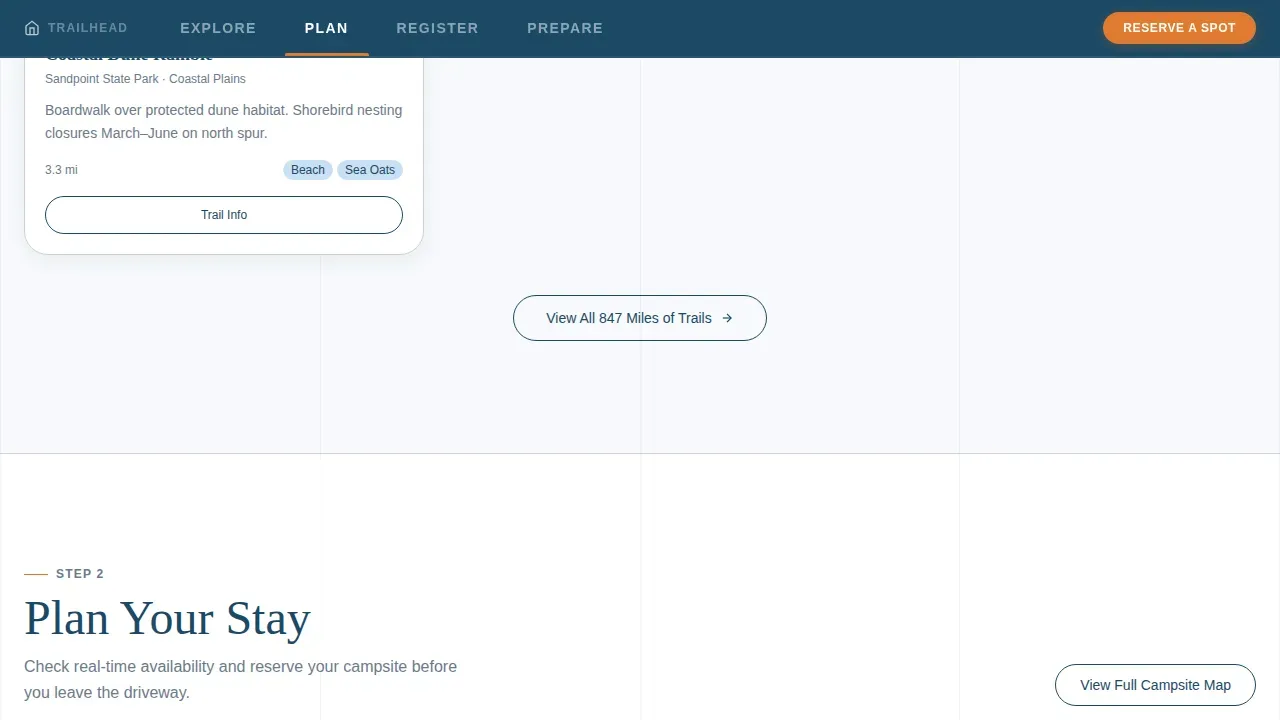 Parks & Recreation Landing Page Template